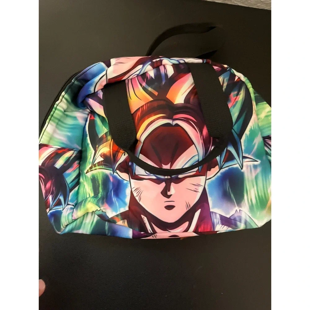 Dragon Ball Super Goku Ultra Instinct Insulated Lunch Bag Anime Tote Multicolor